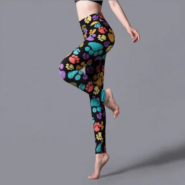 VISNXGI Casual Leggings Elastic Leggings Women Fitness High Waist Pants Push Up Spandex