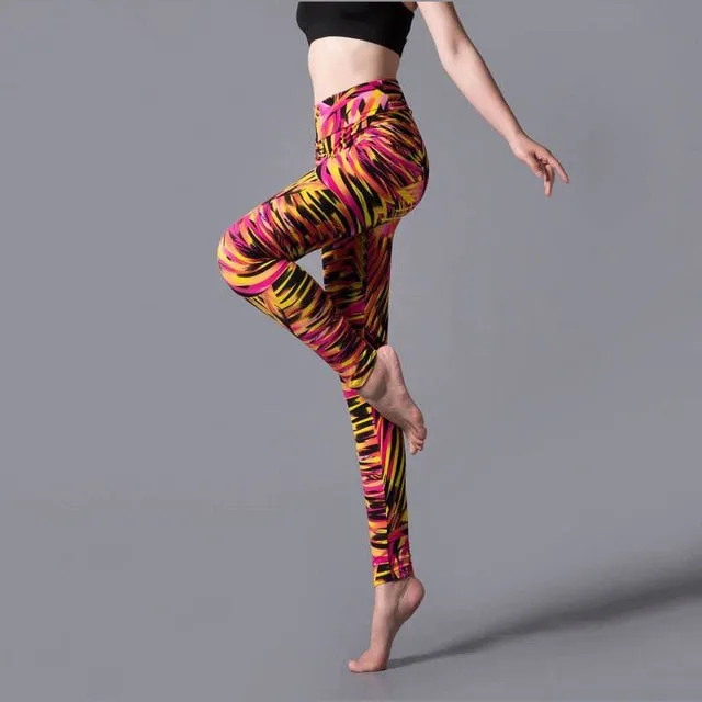 VISNXGI Casual Leggings Elastic Leggings Women Fitness High Waist Pants Push Up Spandex