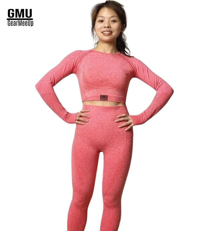 Vital Seamless Leggings Crop Top Long Sleeve Set