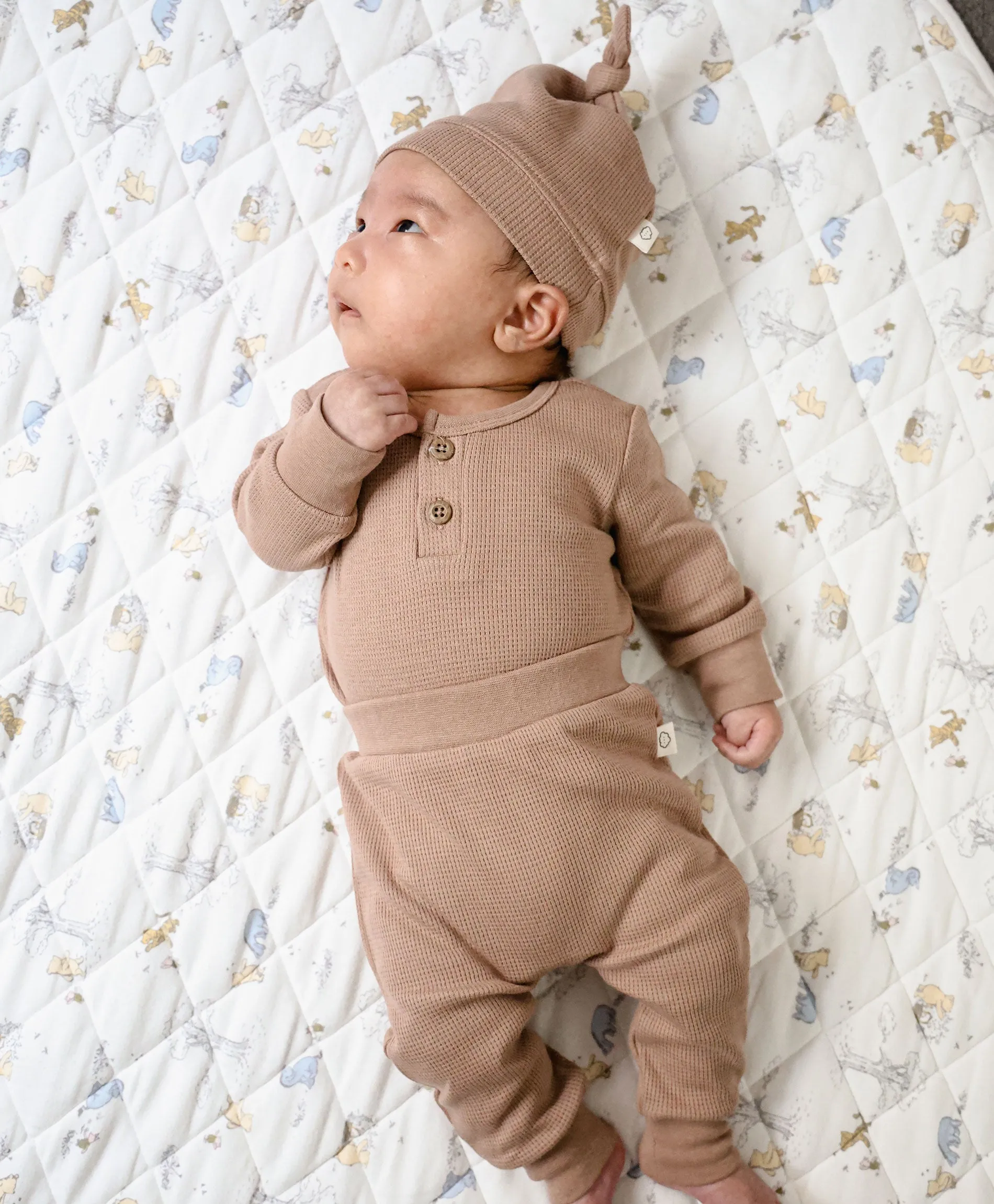 Waffle Baby Leggings - Mocha