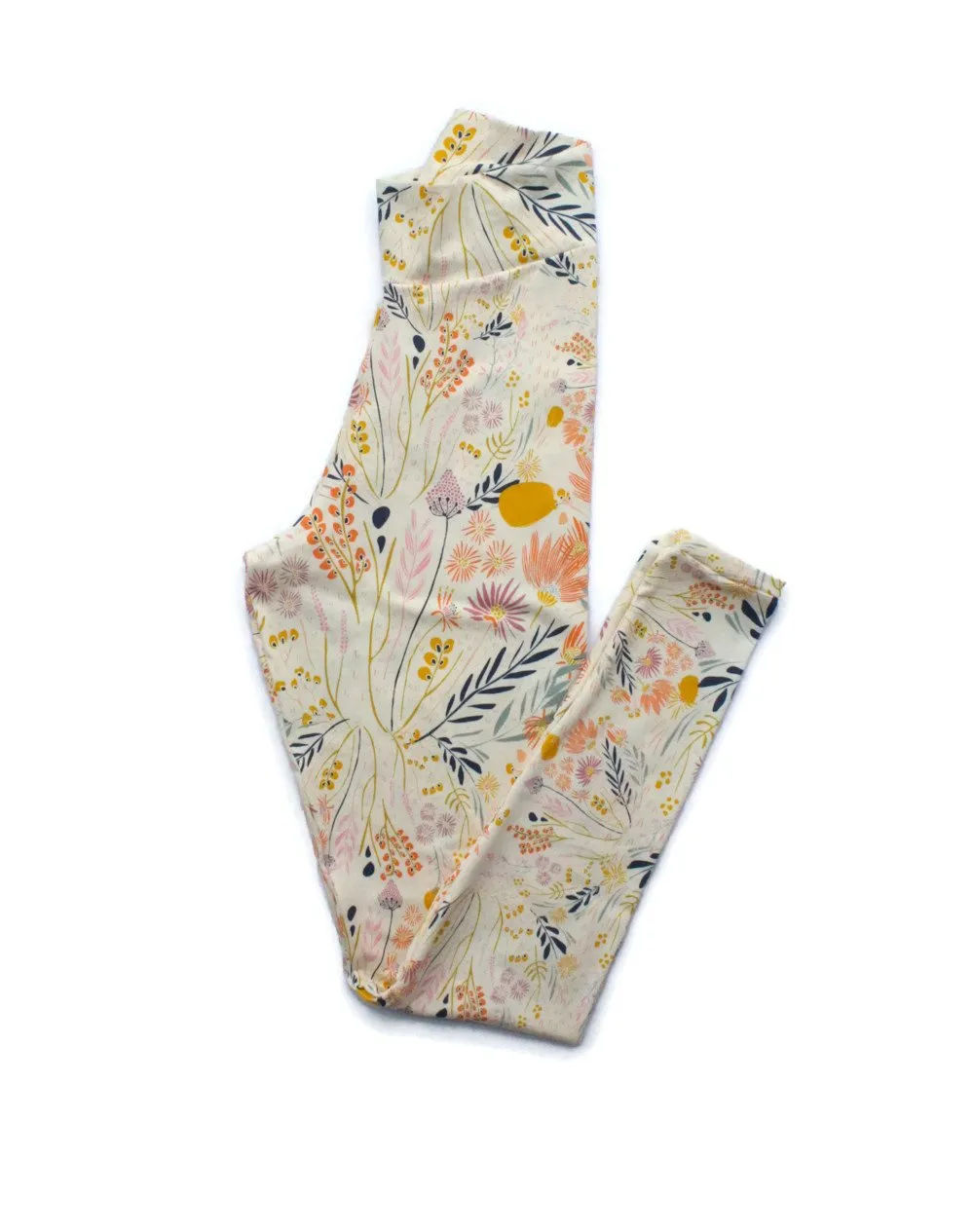 Women's Wispy Leaf Printed Leggings
