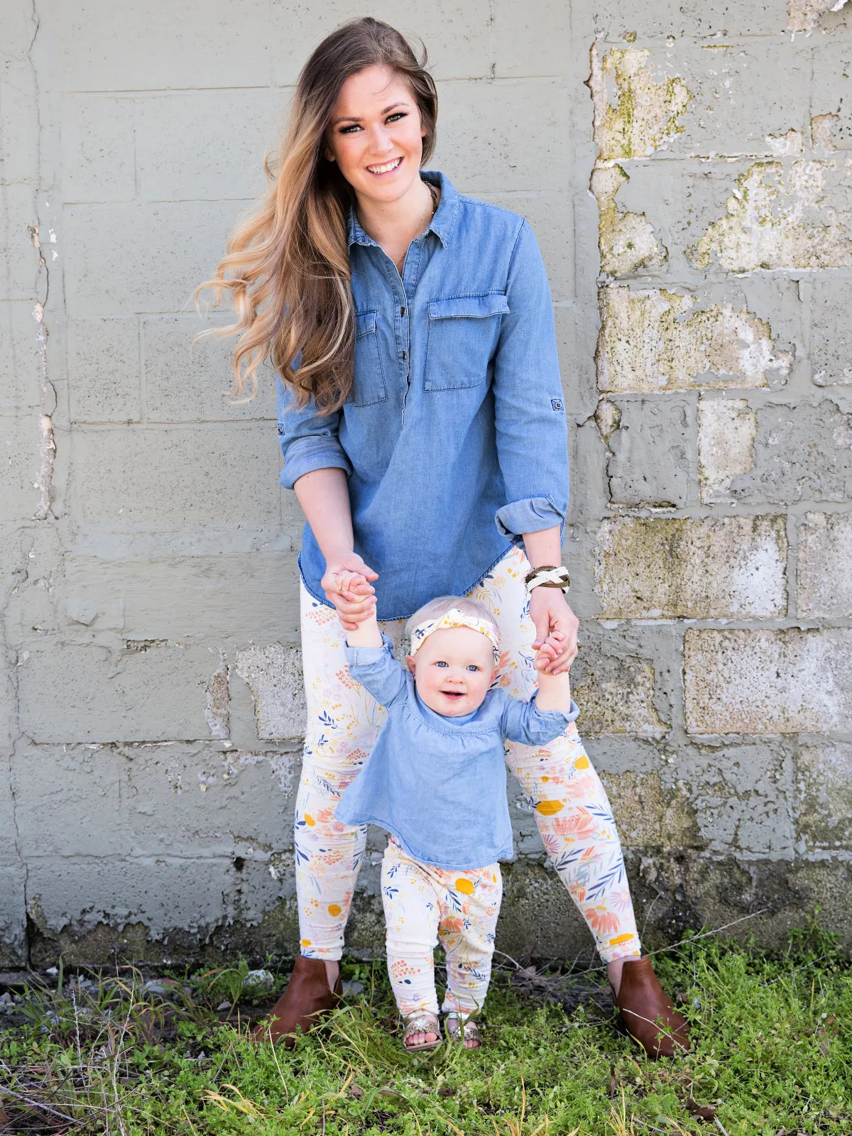 Women's Wispy Leaf Printed Leggings