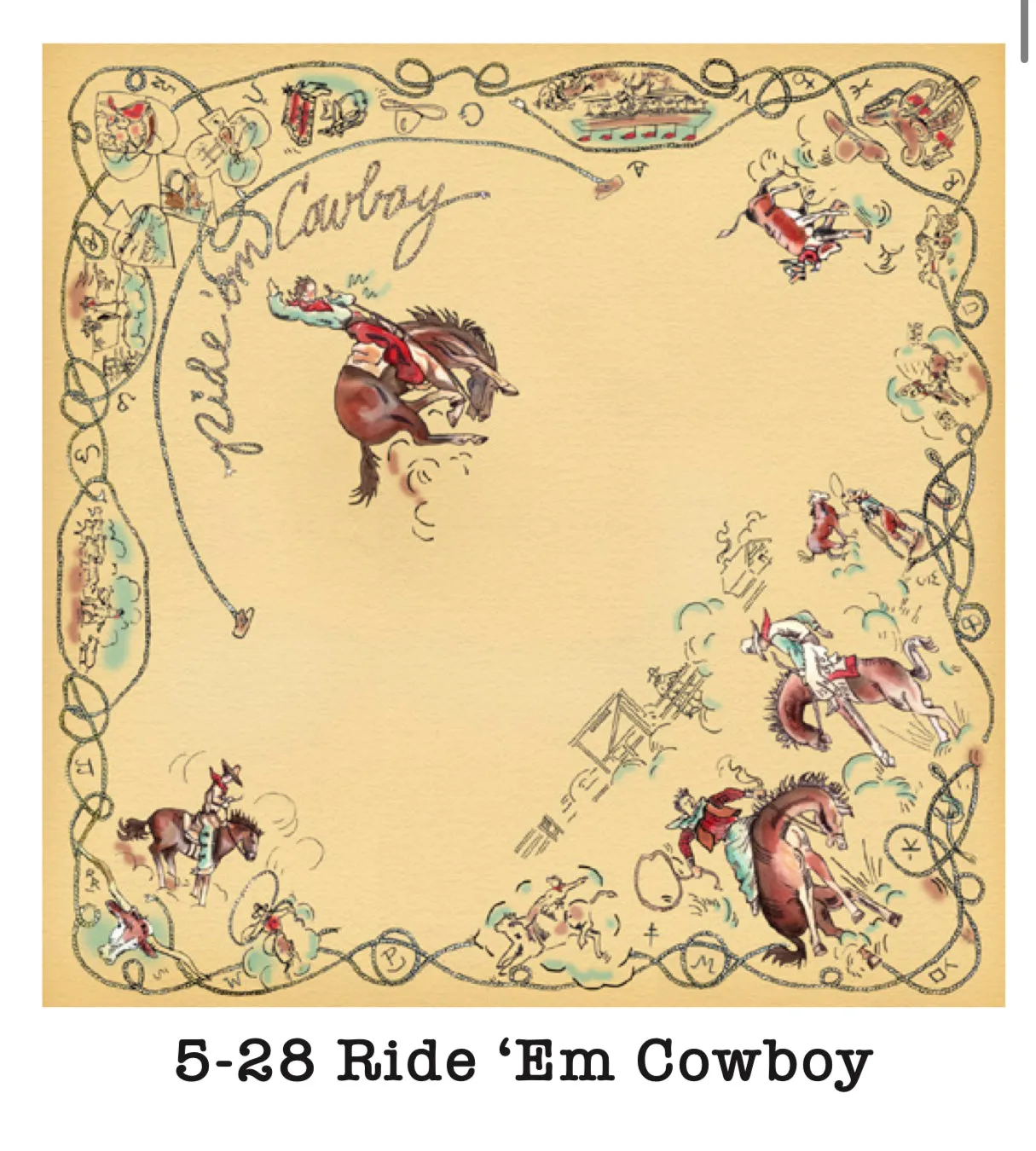 XOXO Ride ‘Em Cowboy WILD RAG SCARF