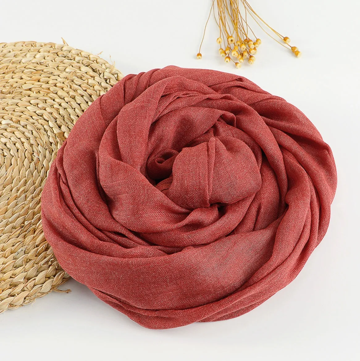 Zen Cotton and Linen Meditation Scarf - Embrace Serenity in 37 Colors