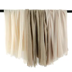 Zen Cotton and Linen Meditation Scarf - Embrace Serenity in 37 Colors